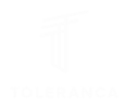 A white logo from Toleranca Marketing